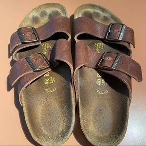 Birkenstock sandals.